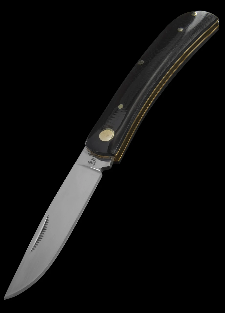 Hen And Rooster Buffalo Horn Folding Knife 4 Hen And Rooster Buffalo Horn Folding Knife - Image 4