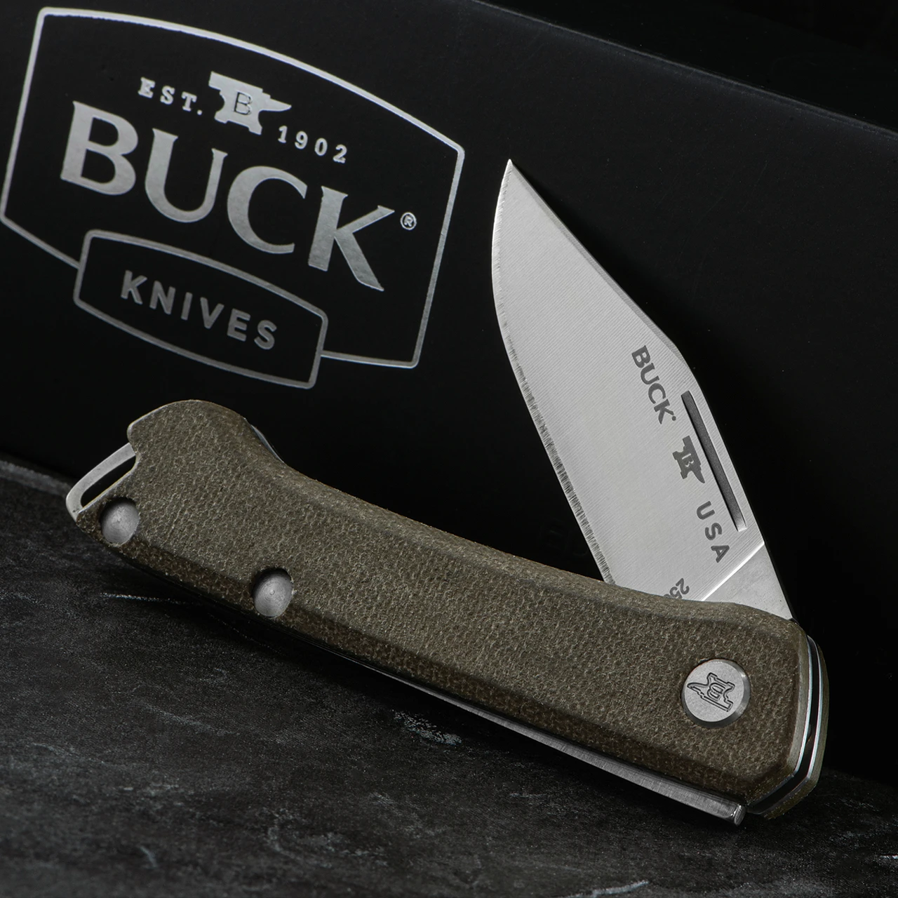 Buck Saunter Folder Clip Point Folding Knife 1 Buck Saunter Folder Clip Point Folding Knife