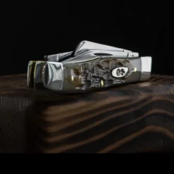 Case Stockman Amber Bone Carbon -Lansky Knives Sales Store CA079det2 62288.1657885917