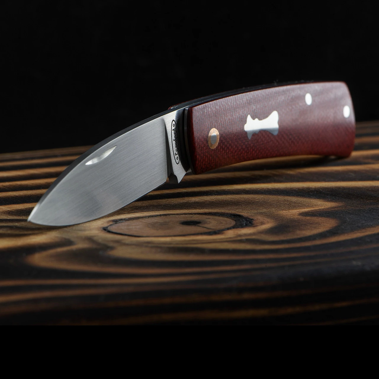 Chris Crawford Custom EDC-B Slipjoint Red 2 Chris Crawford Custom EDC-B Slipjoint Red - Image 2