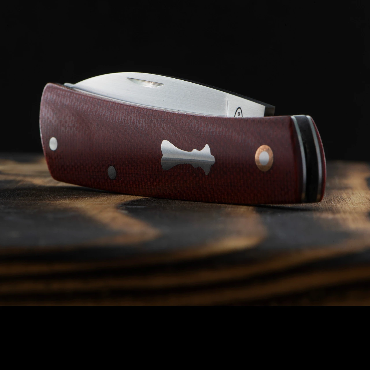 Chris Crawford Custom EDC-B Slipjoint Red 1 Chris Crawford Custom EDC-B Slipjoint Red