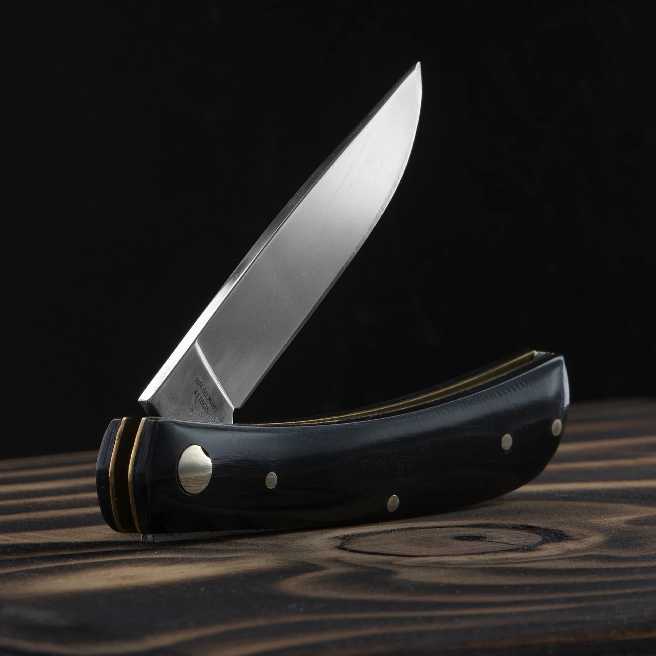 Hen And Rooster Buffalo Horn Folding Knife 1 Hen And Rooster Buffalo Horn Folding Knife