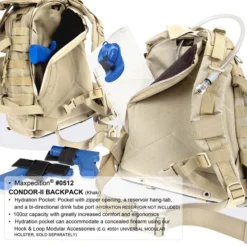 Maxpedition Condor II Backpack -Lansky Knives Sales Store maxp 512 det4 69735.1587385616