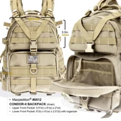 Maxpedition Condor II Backpack -Lansky Knives Sales Store maxp 512 det7 52676.1587385612